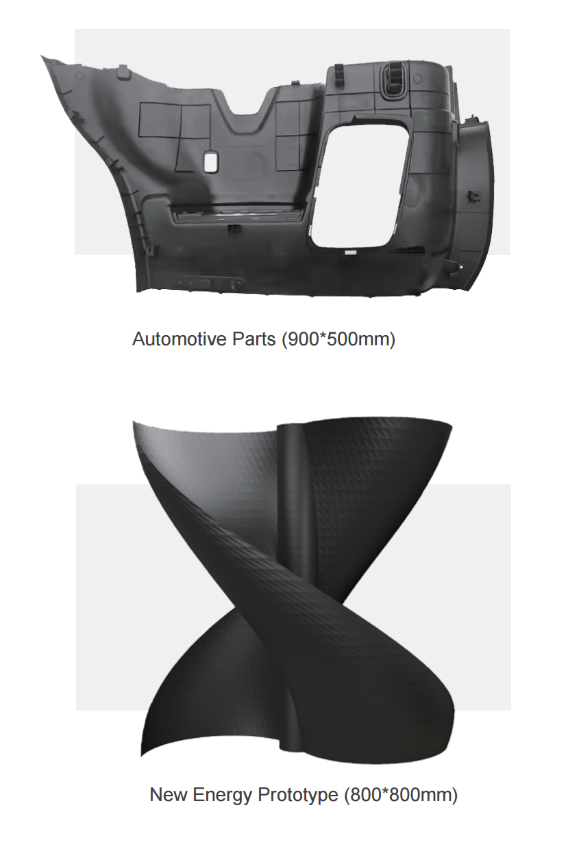Large format parts printed on MD-1000D-Ultra applications