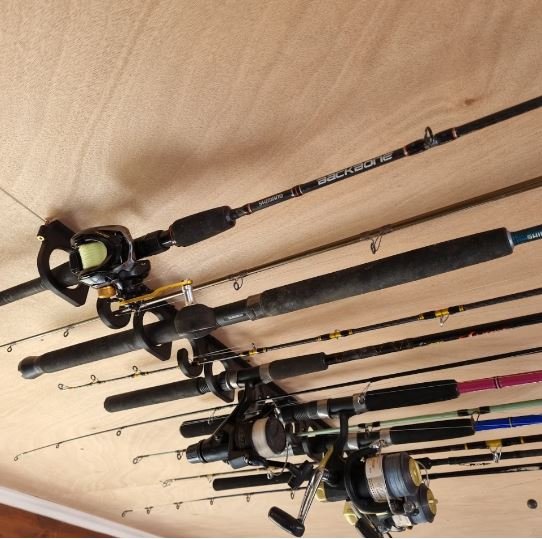 Ceiling and Wall Mounted Fishing Rod Holder  3Design: Additive  Manufacturing Specialists