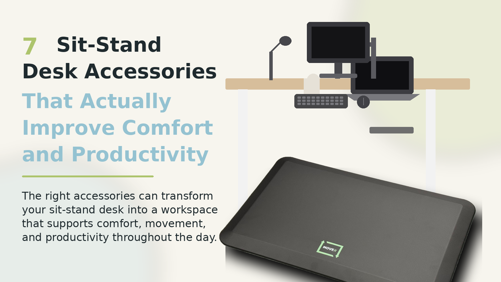 7 Sit-Stand Desk Accessories That Actually Improve Comfort and Productivity