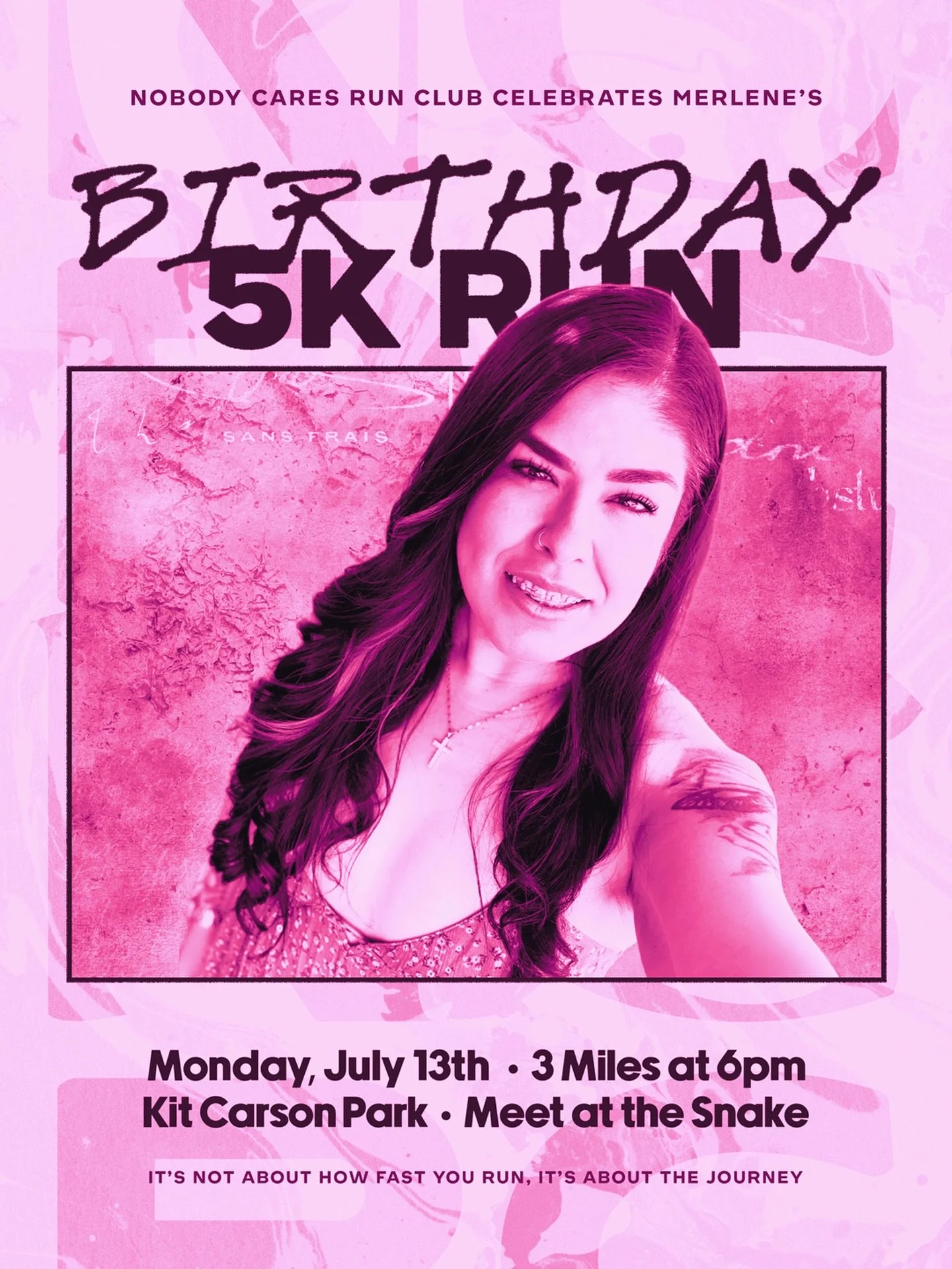 **LADIES MAKE SURE TO WEAR PINK!&nbsp;** 
Cuz this week&rsquo;s Golden Girls is also a Birthday 3-Miler for the one and only @missqueentero !

&ldquo;From day one, Merlene has been the definition of a team player. Through her own fitness journey, she
