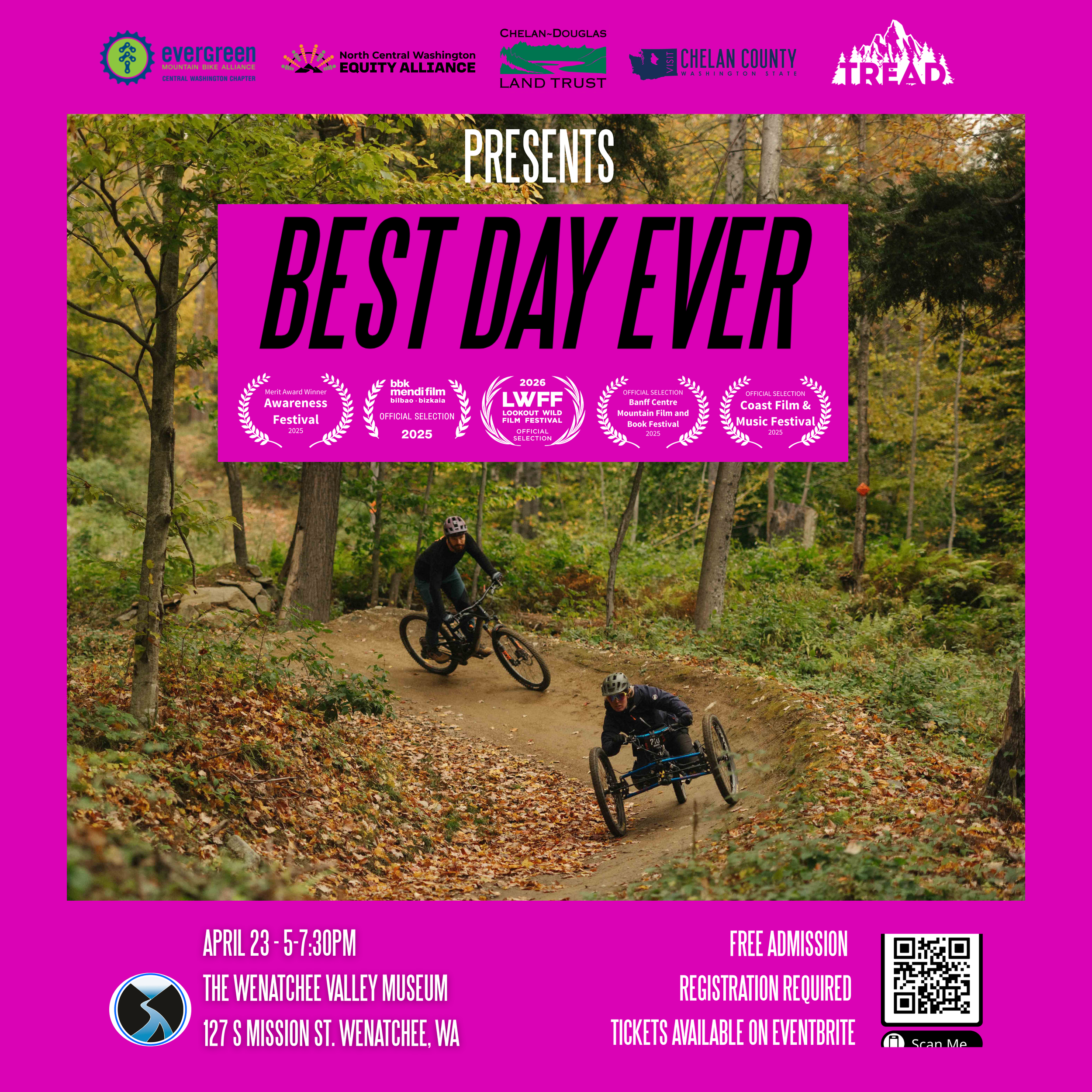 “Best Day Ever” Documentary showing at the Wenatchee Valley Museum