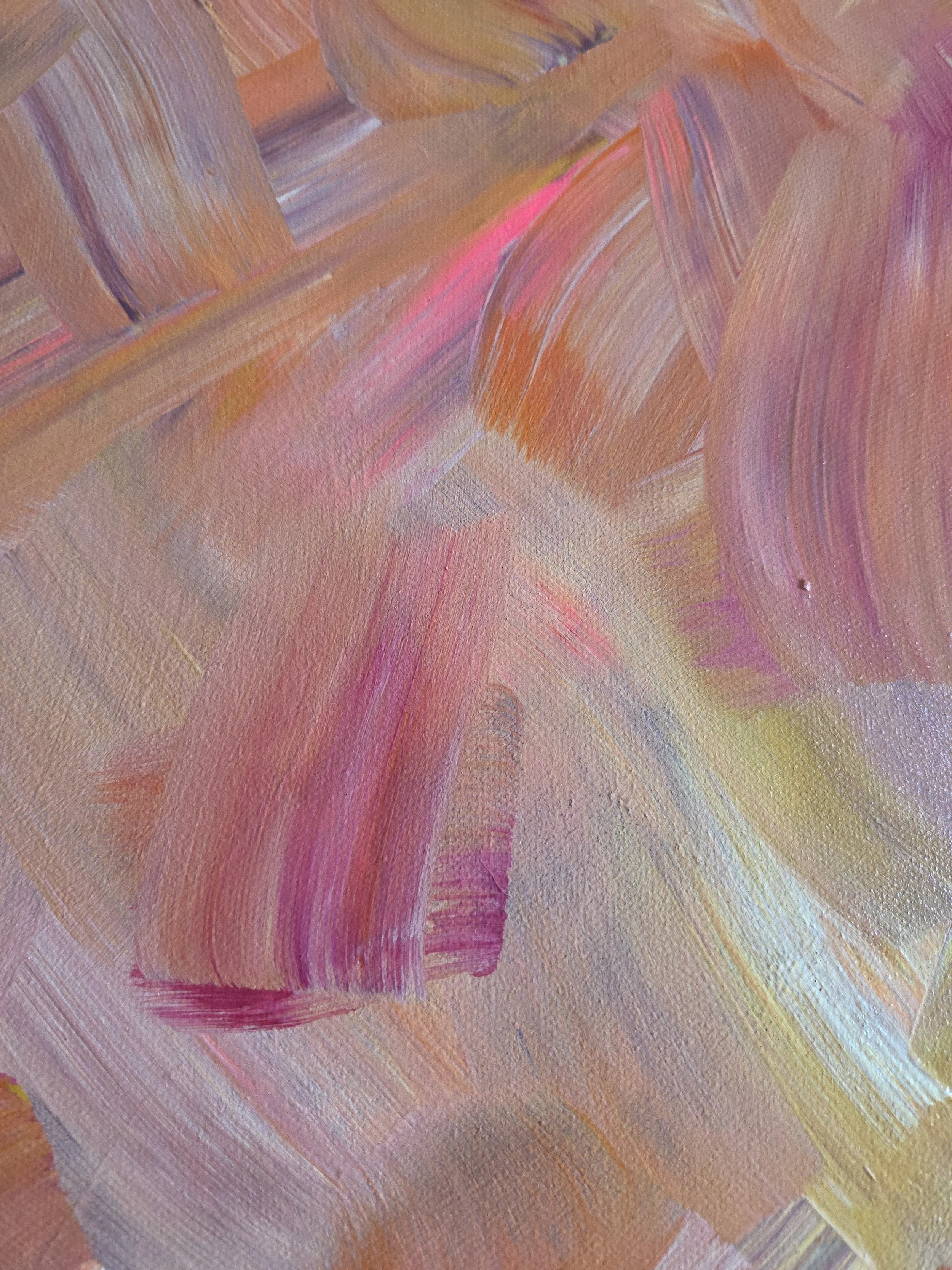 Abstrakt-tavla-lila-färgglad-flerfärgad-rosa-orange-Seoskonst.se-seos-konst
