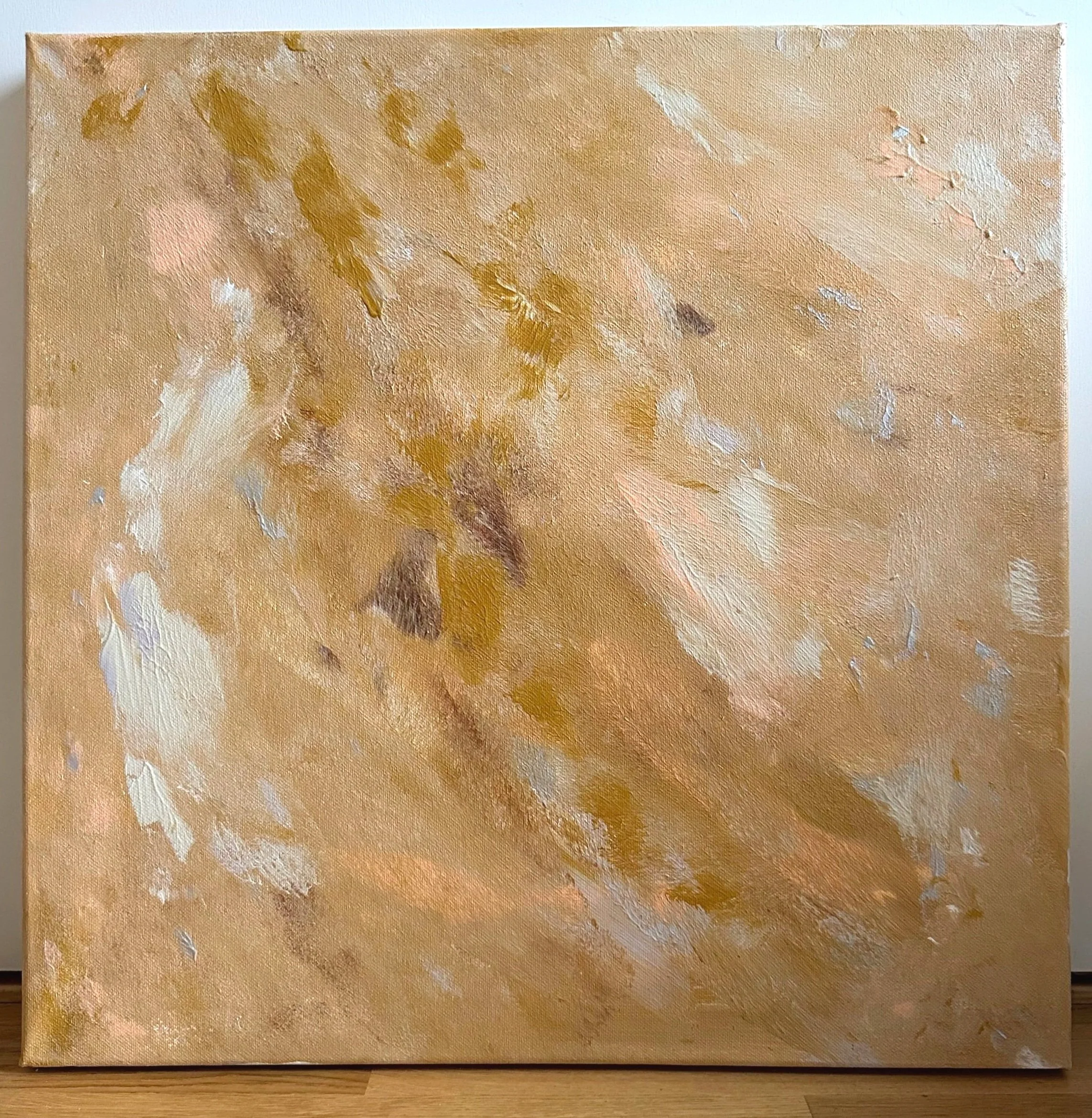 Beige-Abstrakt-Tavla-Desert-Guld-SEOS-KONST-Canvastavla-lugn