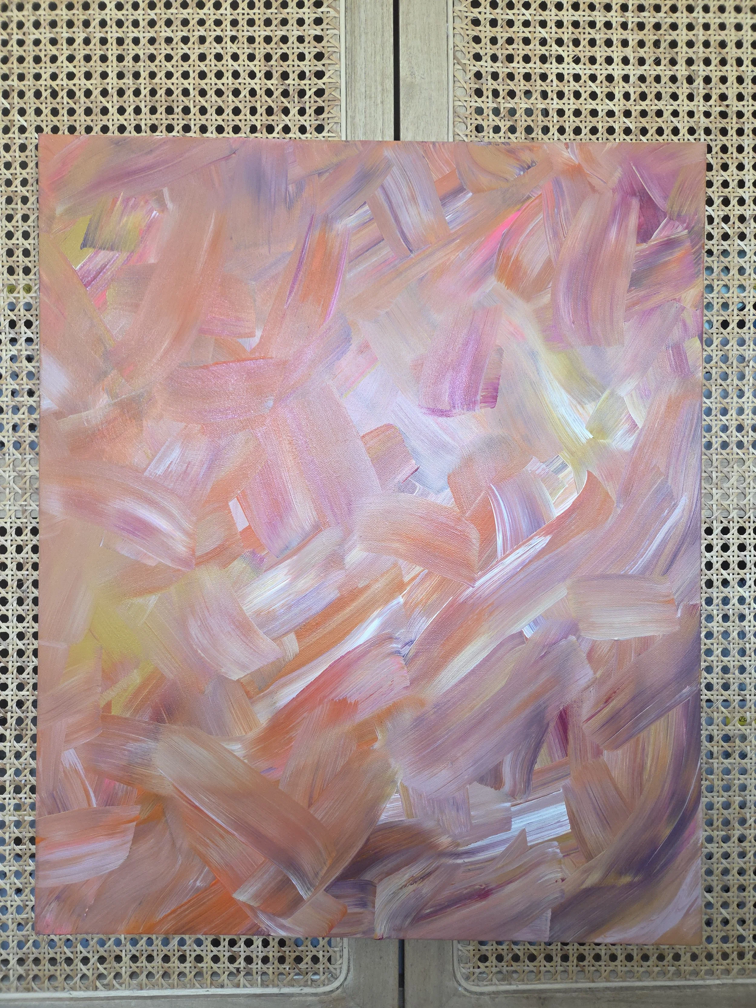 Abstrakt-tavla-lila-färgglad-flerfärgad-rosa-orange-Seoskonst.se-seos-konst