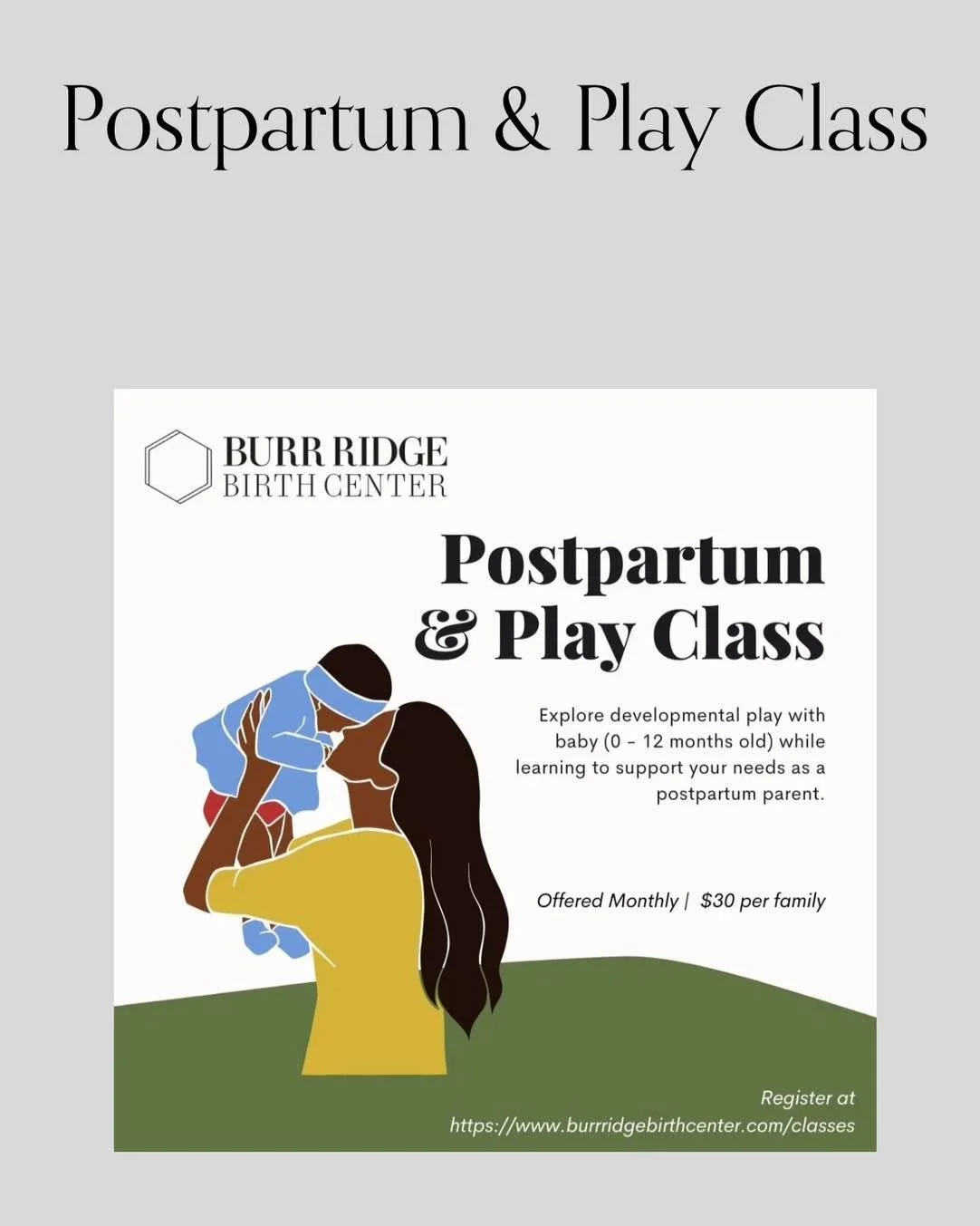 🤱🏽POSTPARTUM &amp; PLAY

✨ Support for both mom and baby!

👩🏽 For mom, postpartum recovery topics and practical strategies to balance your needs with your baby&rsquo;s

👶🏻 For baby, developmental play that promotes milestones (tummy time, rolli