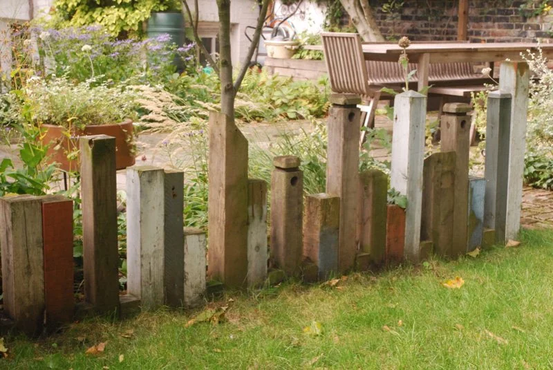 Garden with wooden fencing