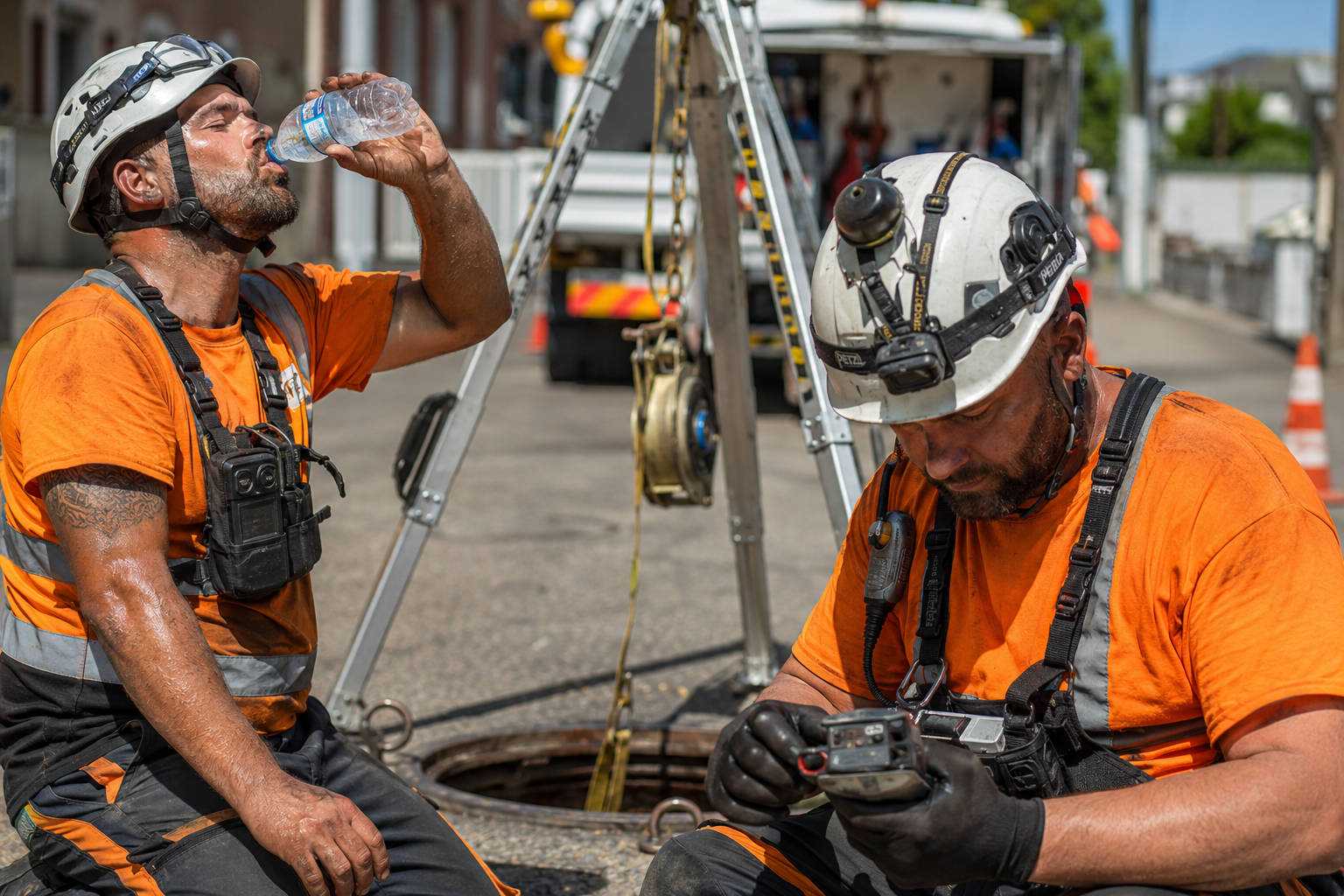 Canicule, réseaux d'eau et d'assainissement : des conditions de travail de plus en plus difficiles pour les agents de terrain