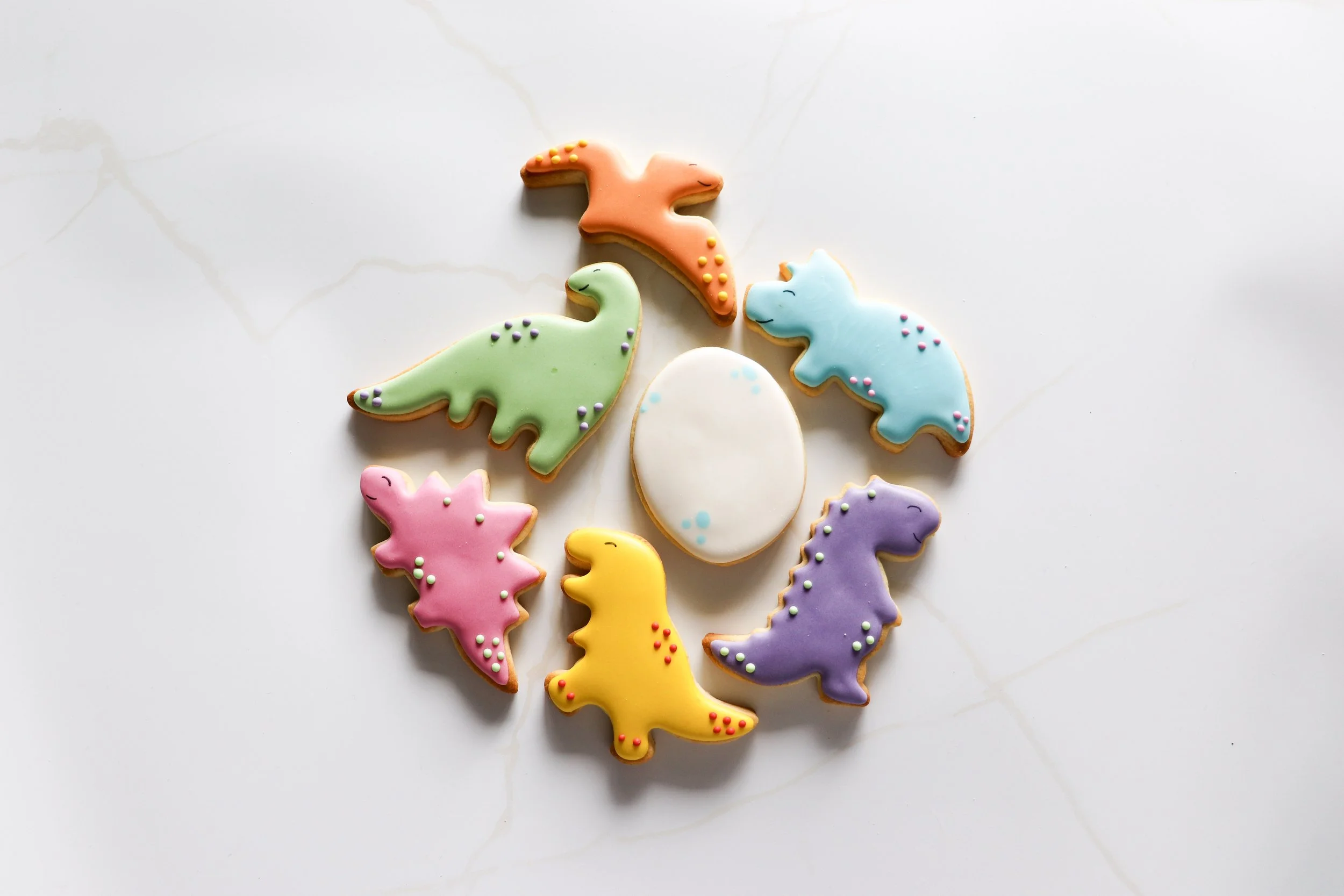 Mini Dinosaur Sugar Cookie Set