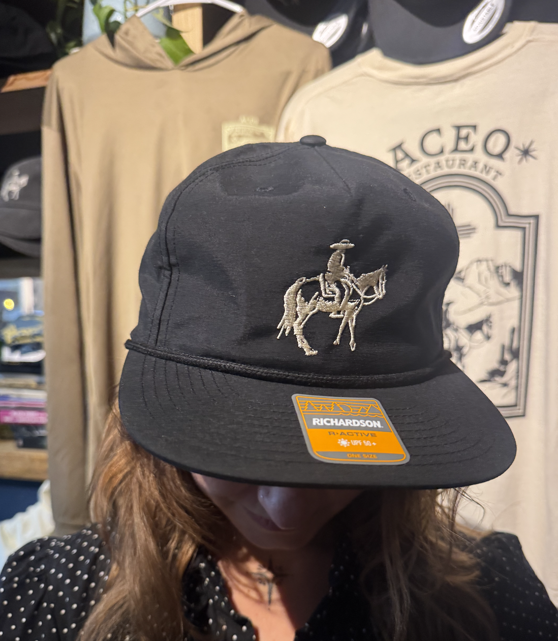 Cowboy Black Rope Snapback