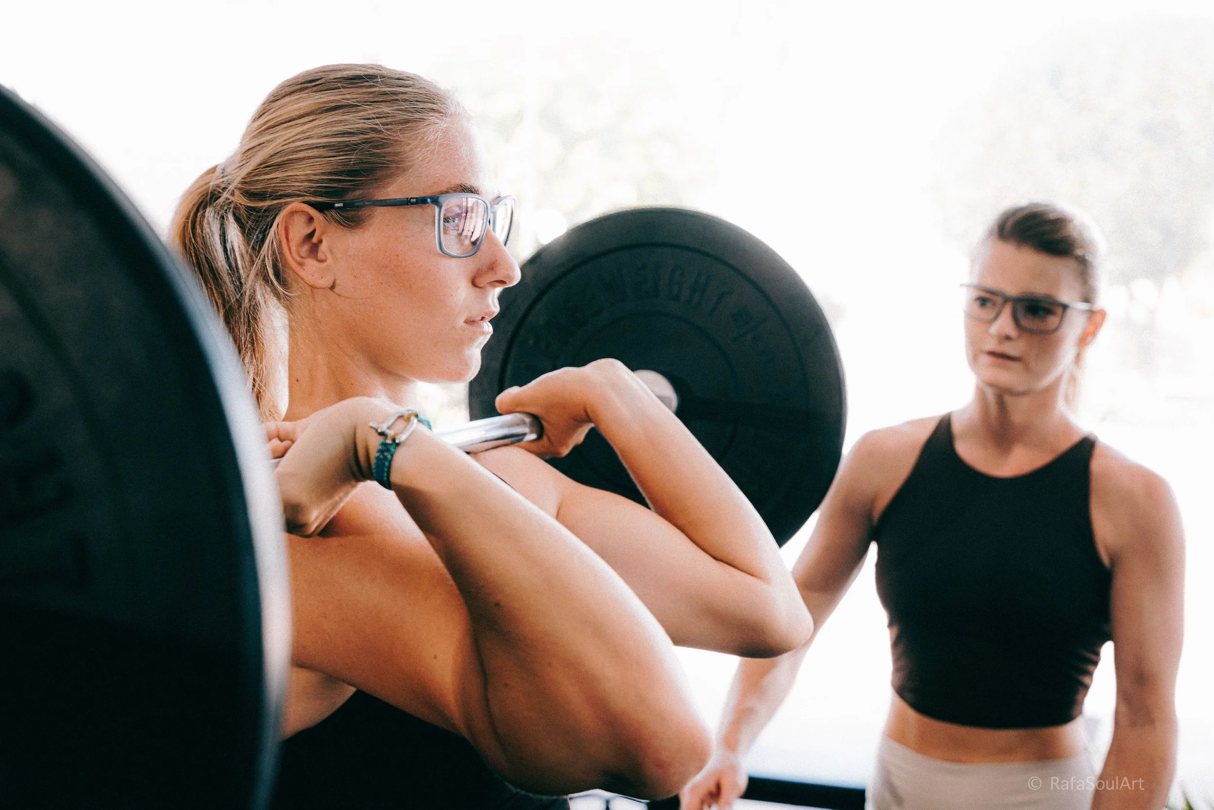 Dynamic movement shot of athlete using prescription eyewear during commercial shoot