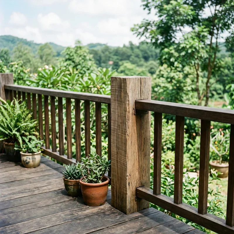 Deck Railing Corner Ideas