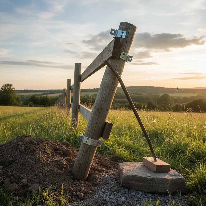 How to Fix a Leaning Fence Post