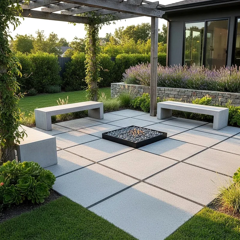 15 Simple Concrete Patio Ideas to Upgrade Your Yard