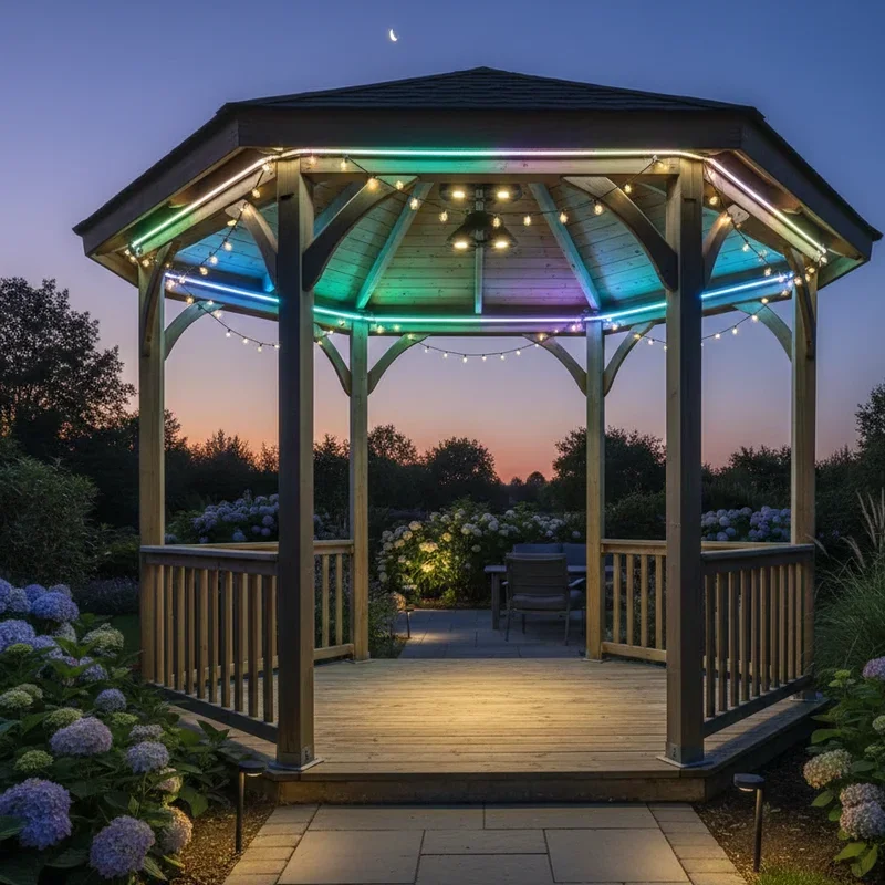 Backyard Gazebo Lighting Ideas