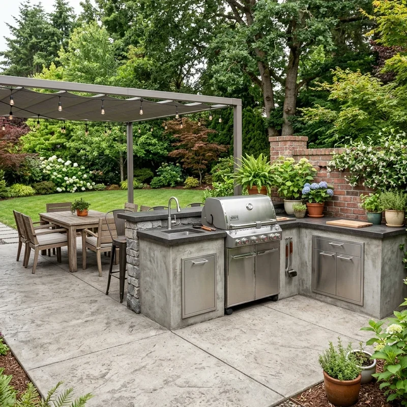 Concrete Back Patio Ideas