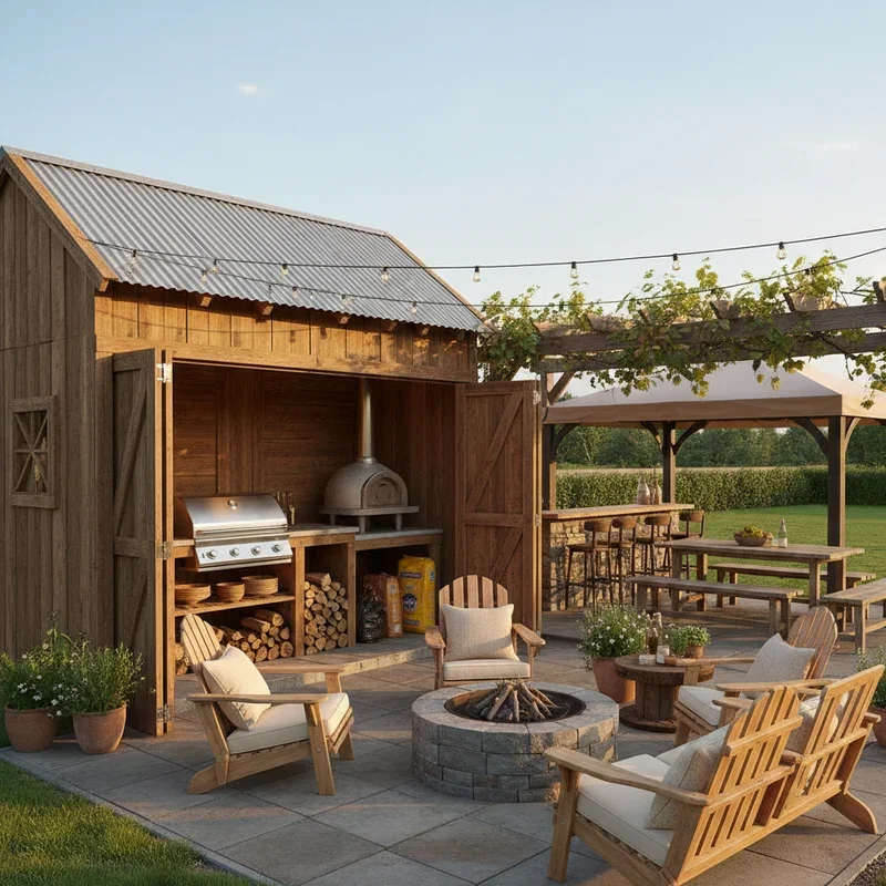 Backyard BBQ Shed Ideas