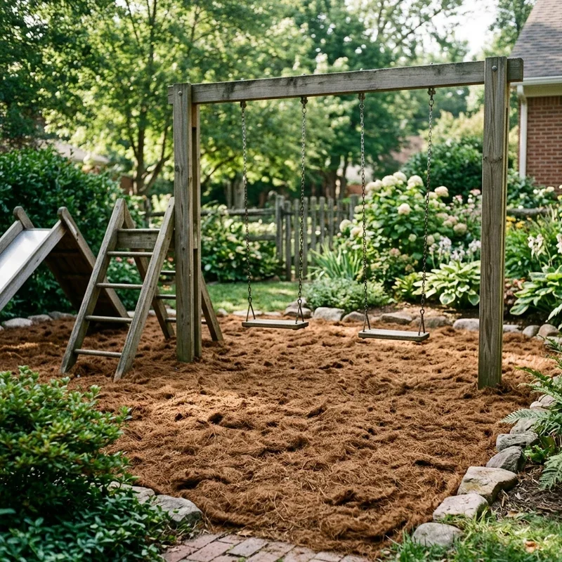 Backyard Playground Mulch Ideas
