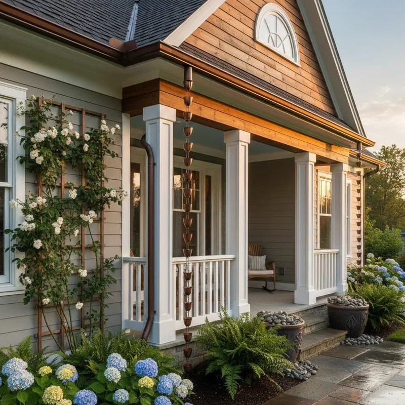 Front Porch Gutter Ideas
