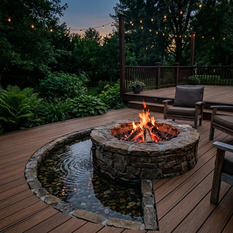 Deck With Fire Pit Ideas