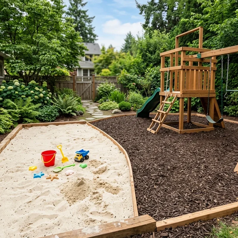 Backyard Playground Mulch Ideas