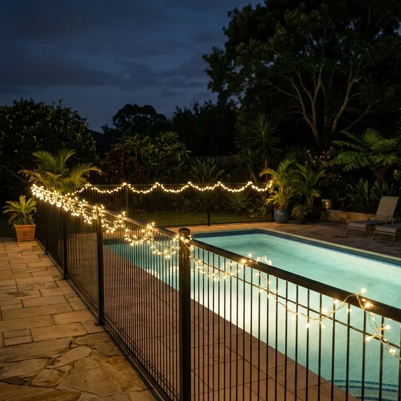 Pool Fence Lighting Ideas