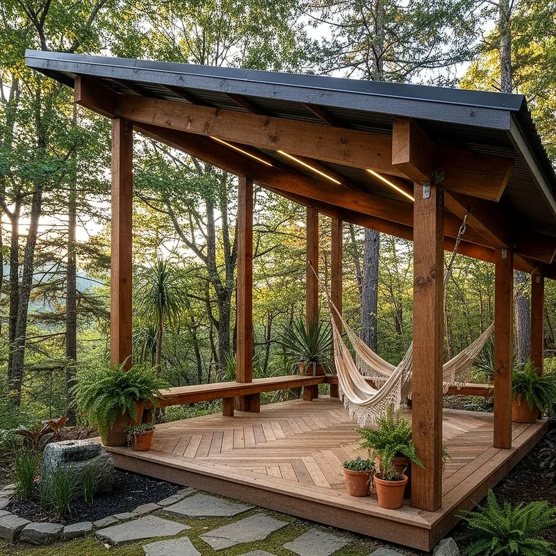 15 Deck Ideas with Roof to Create Cozy Outdoor Spaces