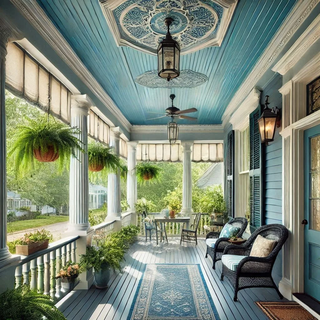 Haint Blue Porch Ceiling