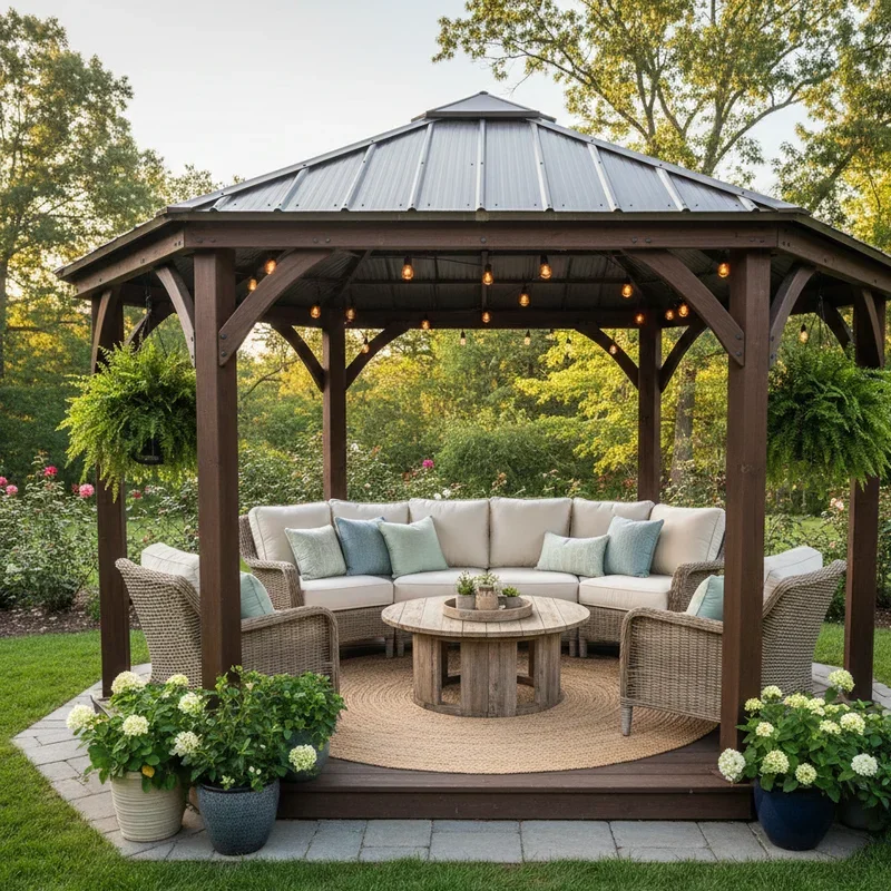 Backyard Gazebo Decorating Ideas