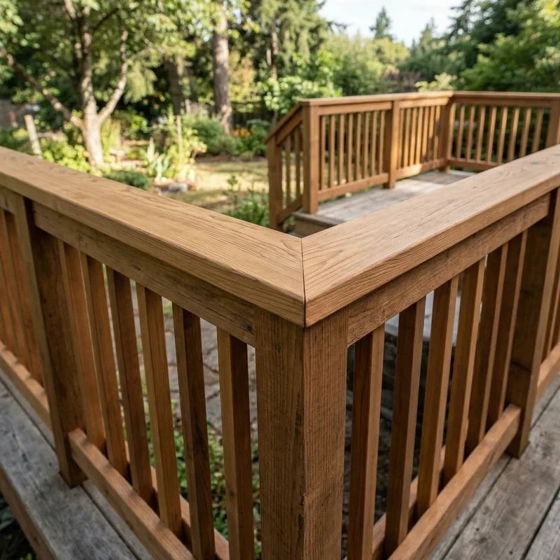 Deck Railing Corner Ideas