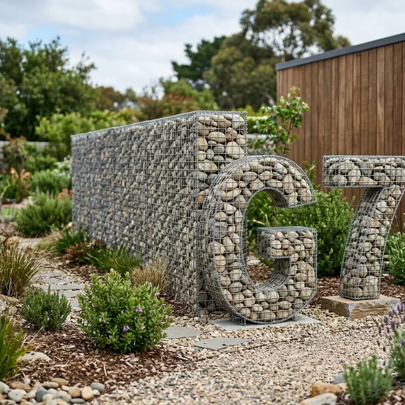 Narrow Gabion Fence Ideas