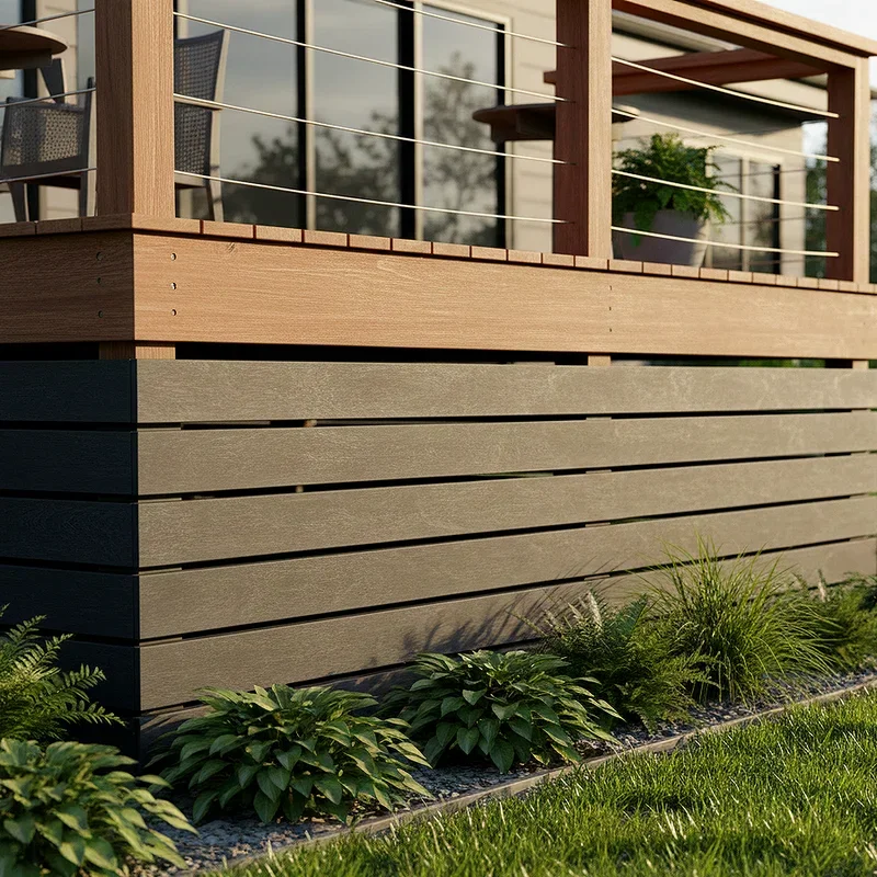 Horizontal Deck Skirting Ideas