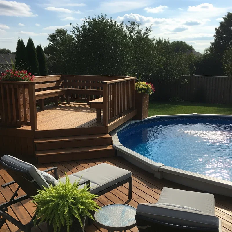 15 Above Ground Pool Deck Ideas on a Budget Design