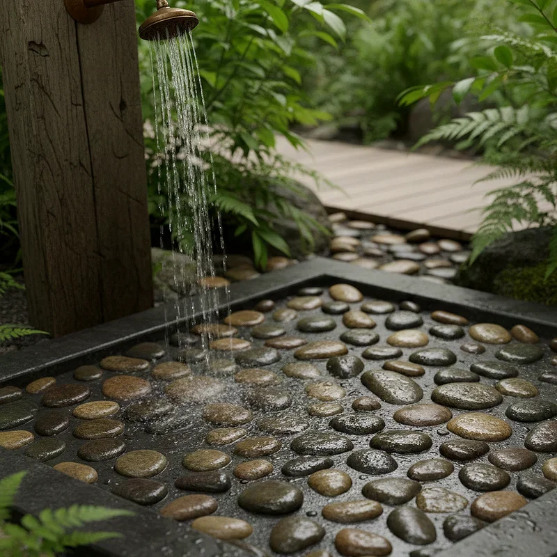 Outdoor Shower Floor Ideas