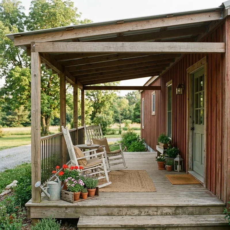 Single Wide Porch Ideas