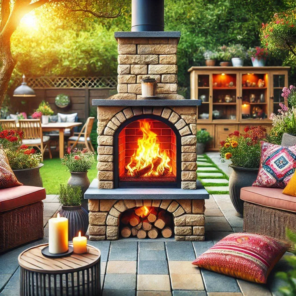 15 Small Outdoor Fireplace Ideas for Cozy Nights