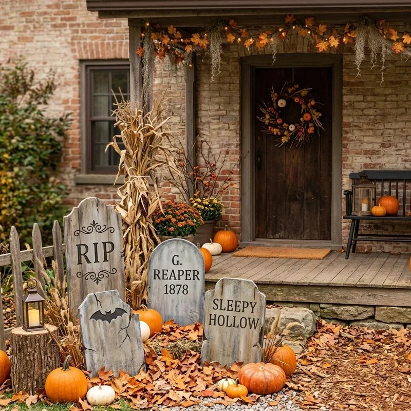 DIY Halloween Front Porch Ideas