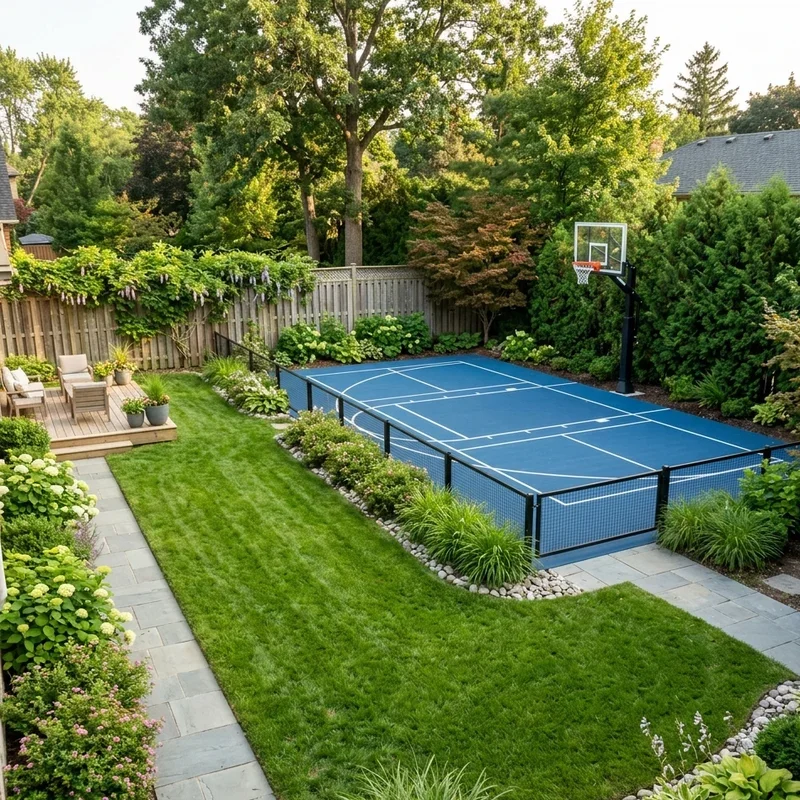 Rectangular Backyard Landscape Ideas
