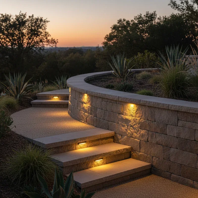Retaining Wall Lighting Ideas