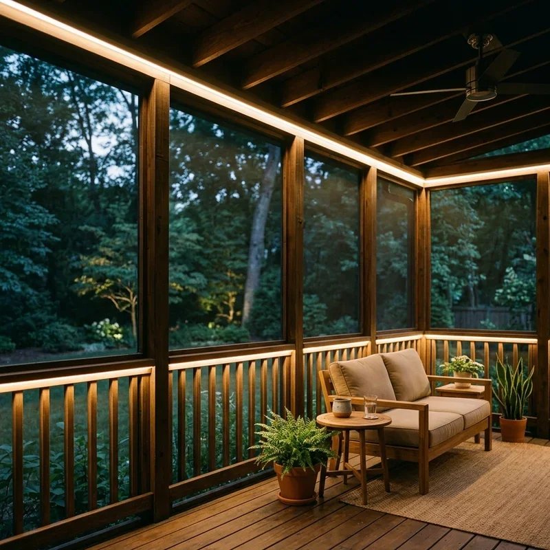Screened Porch Lighting Ideas