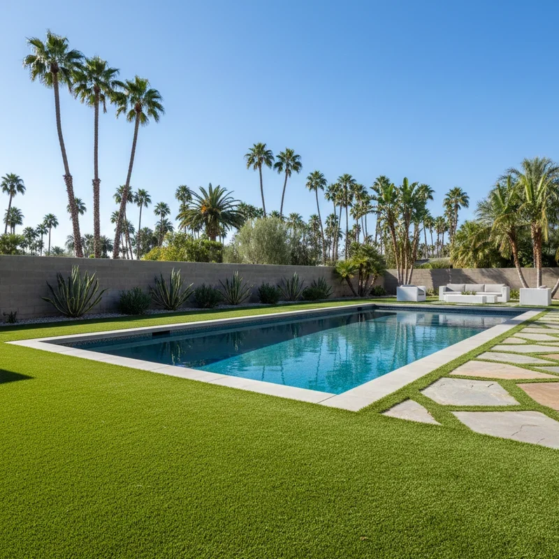Turf Around Pool Ideas