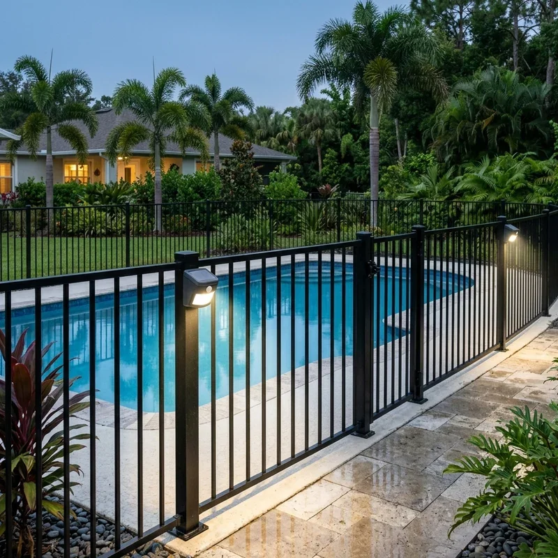 Pool Fence Lighting Ideas