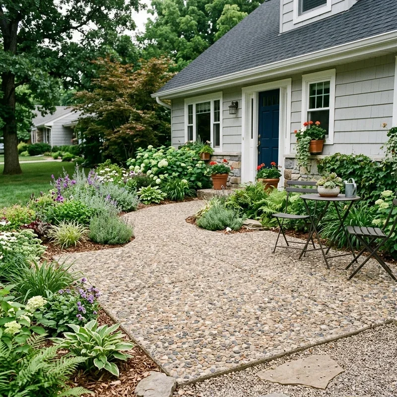 Front Yard Concrete Patio Ideas