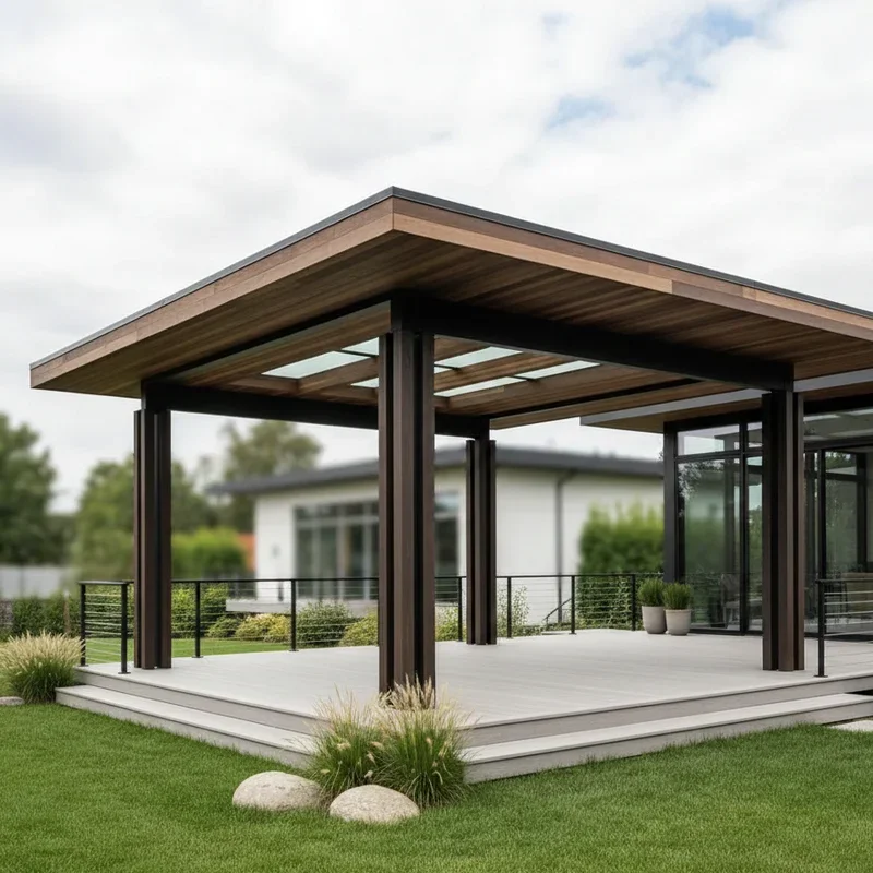 Freestanding Deck Roof Ideas