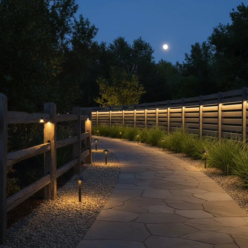 Fence Lighting Ideas