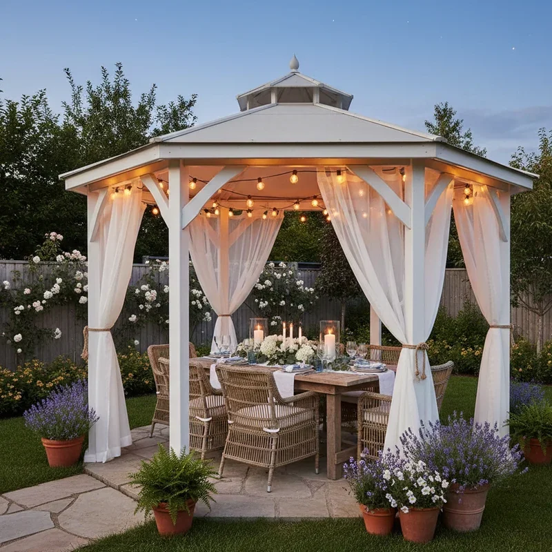 Backyard Gazebo Decorating Ideas