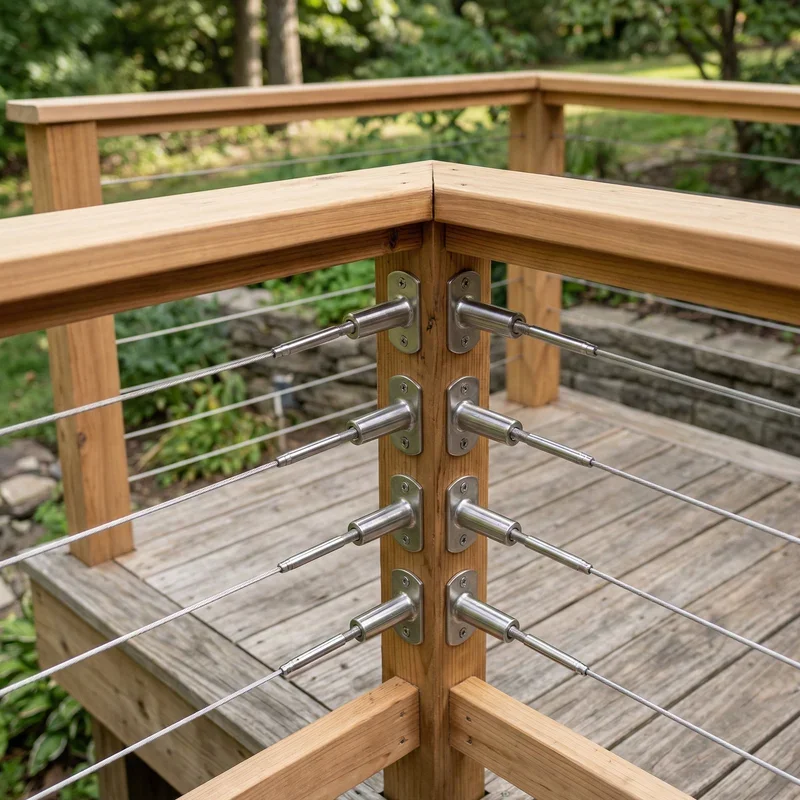 Deck Railing Corner Ideas