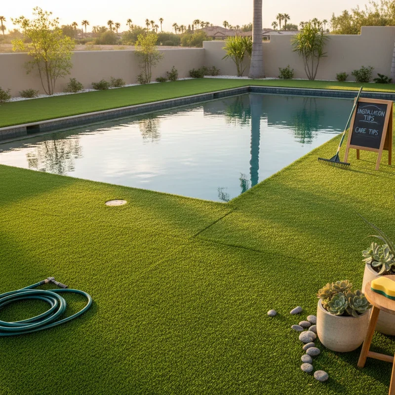 Turf Around Pool Ideas