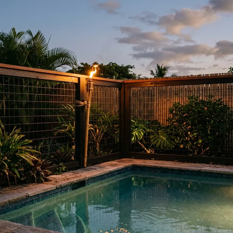 Pool Fence Lighting Ideas
