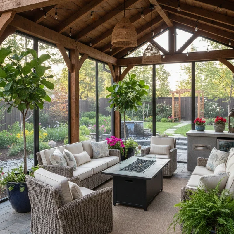 Backyard Enclosed Patio Ideas