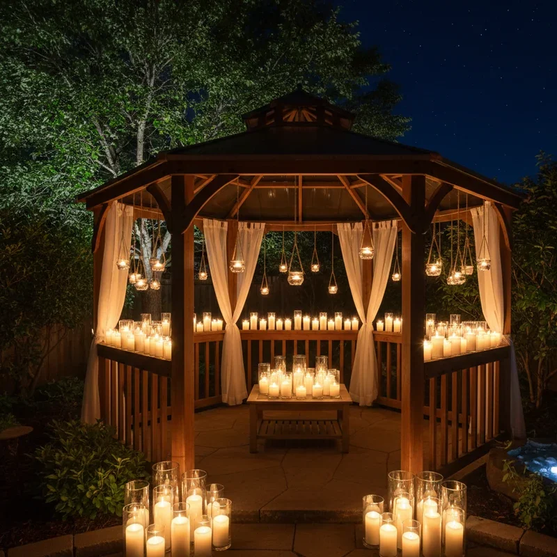 Backyard Gazebo Lighting Ideas
